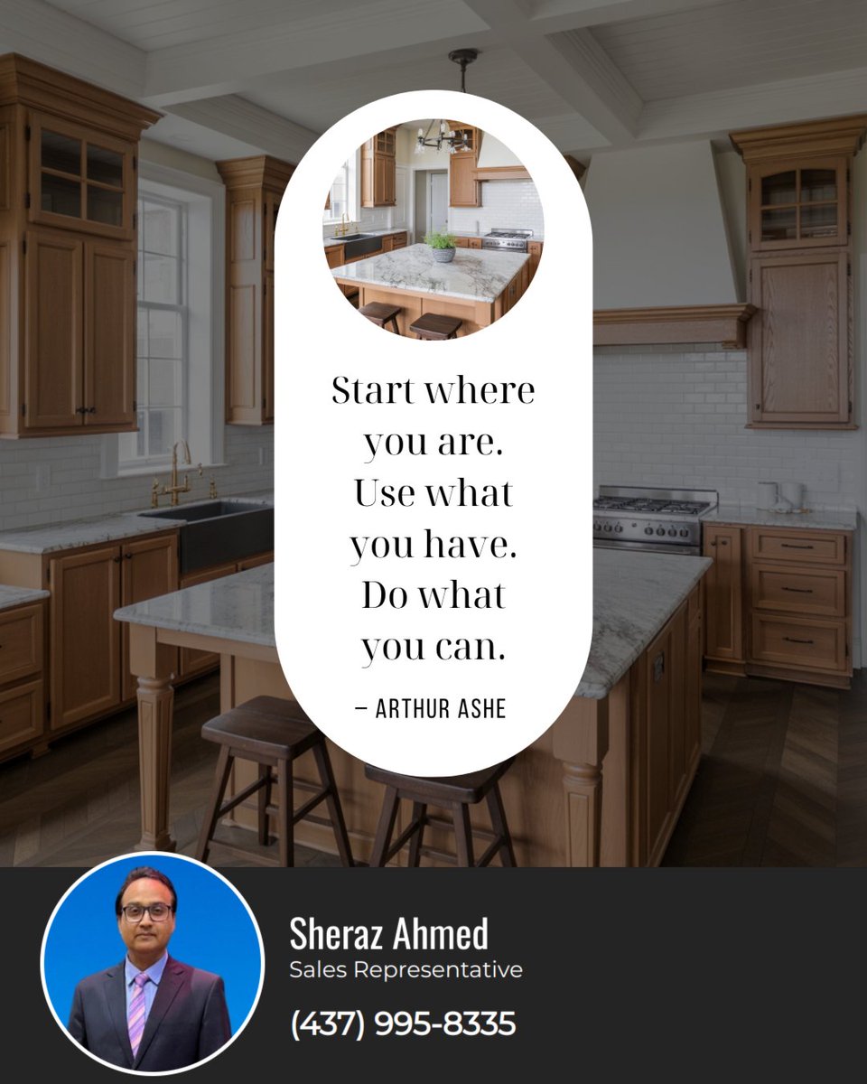RealtorSheraz's tweet image. Whether you’re dreaming of buying a home, thinking about selling, or just trying to figure out what’s next—this quote is your reminder that you don’t need to have it all figured out to take the first step. 🏡

Small moves lead to big changes. 

#YoursRealtor #Niagara #Thorold