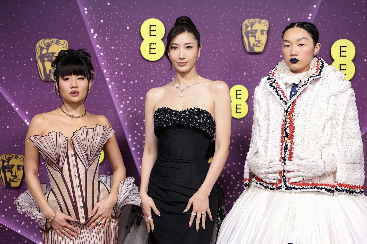 modaofdragons's tweet photo. ✧ Audrey Nuna wore Thom Browne SS23 to the #BAFTAs2026. https://t.co/0wWyOTOLvM