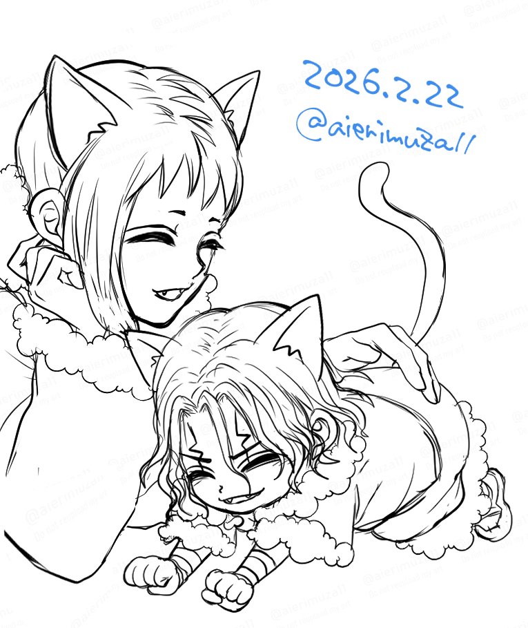 今年の猫千ゲやっぱり間に合わず...😿✍️(途中)
他にも何枚か描いたので明日出直します...！