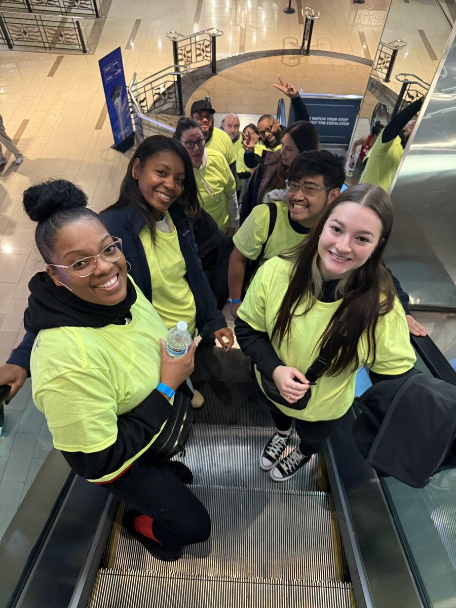 Shout out to our volunteers who are on their way up the Tower!  #climbday