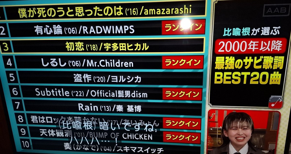 shabomdama04's tweet photo. エイトジャムでamazarashiの｢僕が死のうと思ったのは｣が取り上げられてる https://t.co/MRw1rJMQT3
