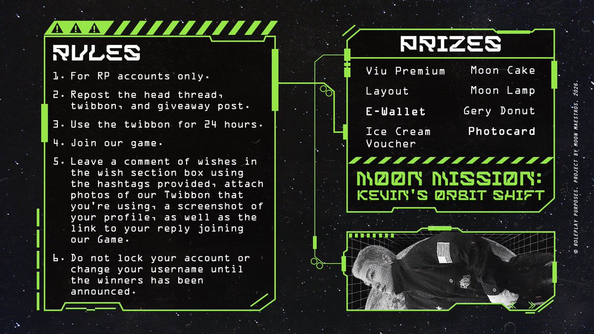 ᅠ
Suits up, astronauts! 🚀👨‍🚀 Cosmos is calling you to float as the 𝗴𝗶𝘃𝗲𝗮𝘄𝗮𝘆 𝗯𝗼𝗮𝗿𝗱 returns, displaying stellar surprises. Get up and don’t miss out on full euphoria of exploring lunar breakthroughs in deep outer space. ☾
ᅠ