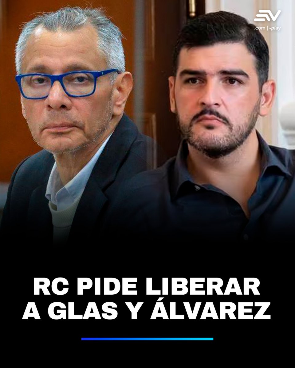 📌La Revolución Ciudadana (correísmo) pidió la liberación del exvicepresidente Jorge Glas y del alcalde de Guayaquil, Aquiles Álvarez, por considerar que han sido apresados de forma ilegal. 📲 bit.ly/3ZU7bOG
