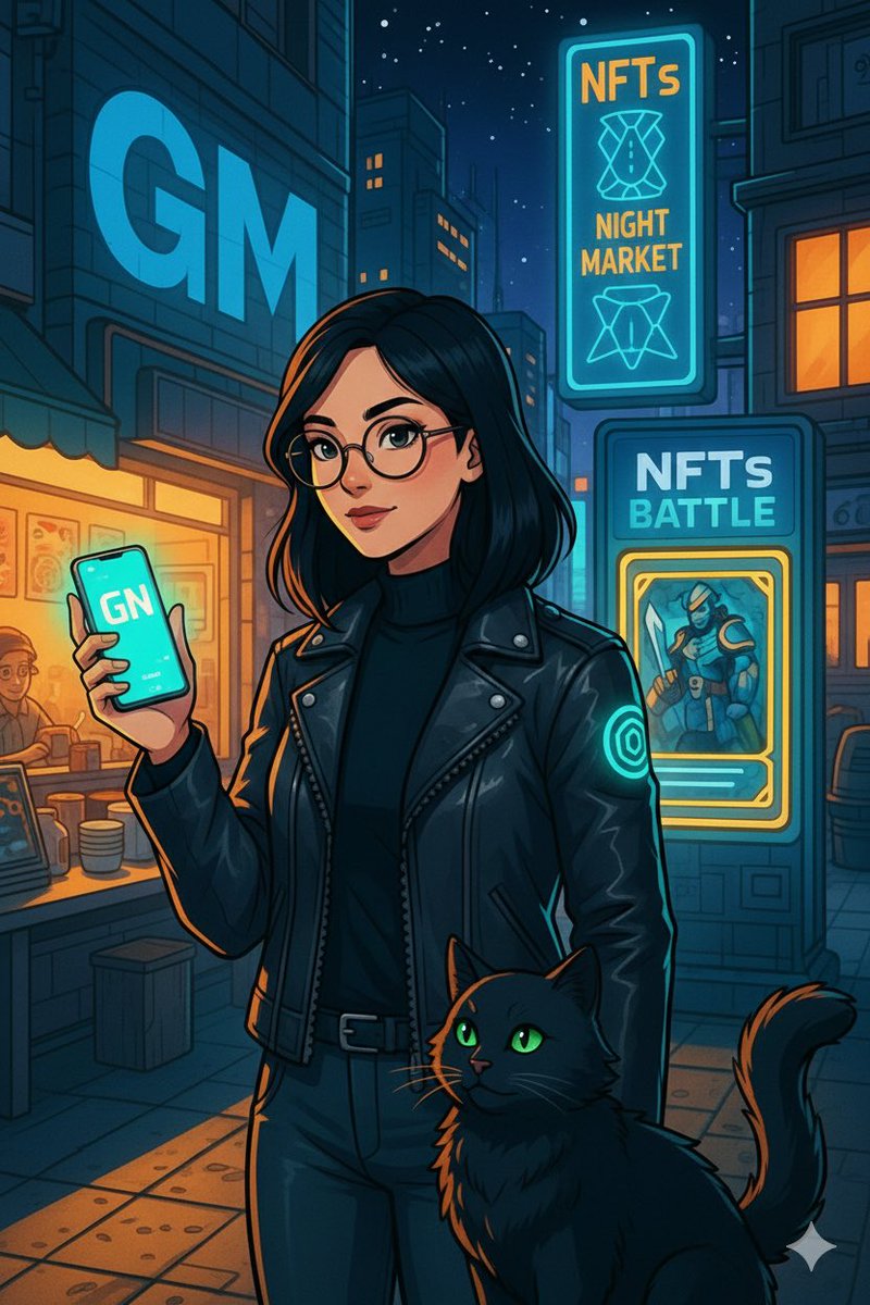 smleou858's tweet photo. GN
As twilight falls, my quest truly begins. The blockchain's starlight guides me; the world of NFTs knows no end. Now, it is time to utter... GN. 🌙⚔️✨
#NFTs #Blockchain #NightWarrior #GN https://t.co/dTOei4mnD1