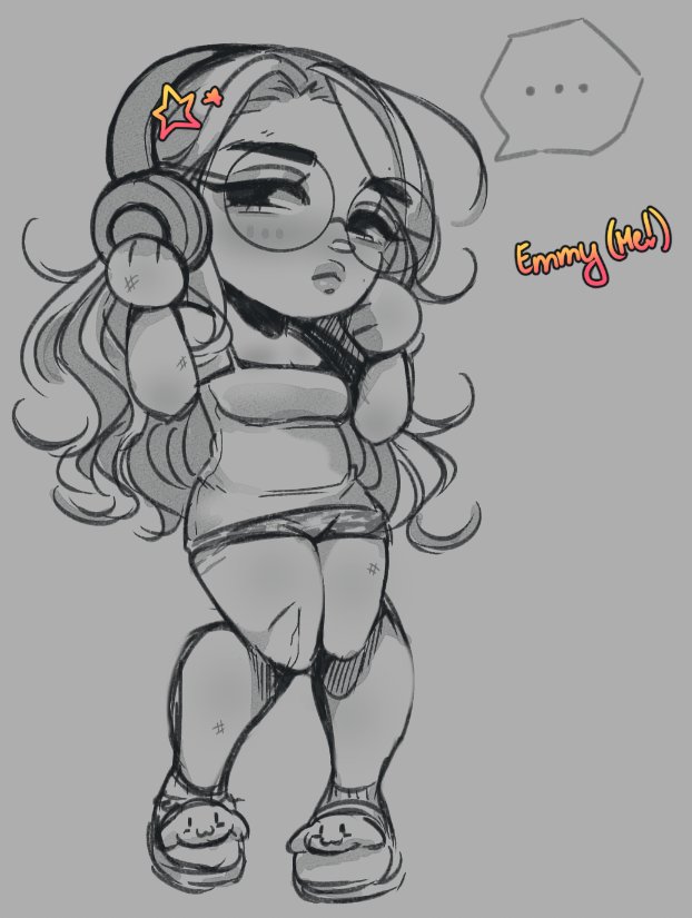 its been a while since ive drawn myself lol