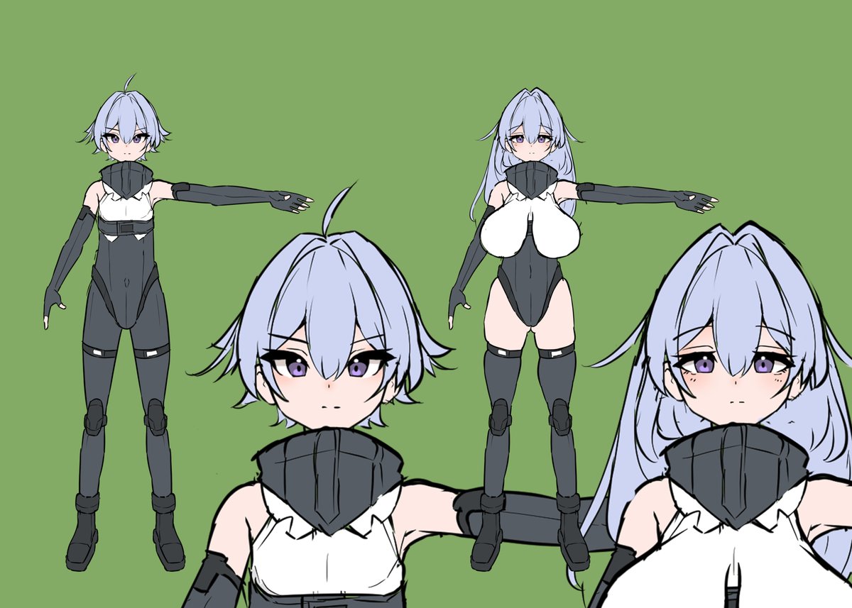 5作目の双子草案
ハーネスで男女の区別をしやすく、というかただの性癖ですね 