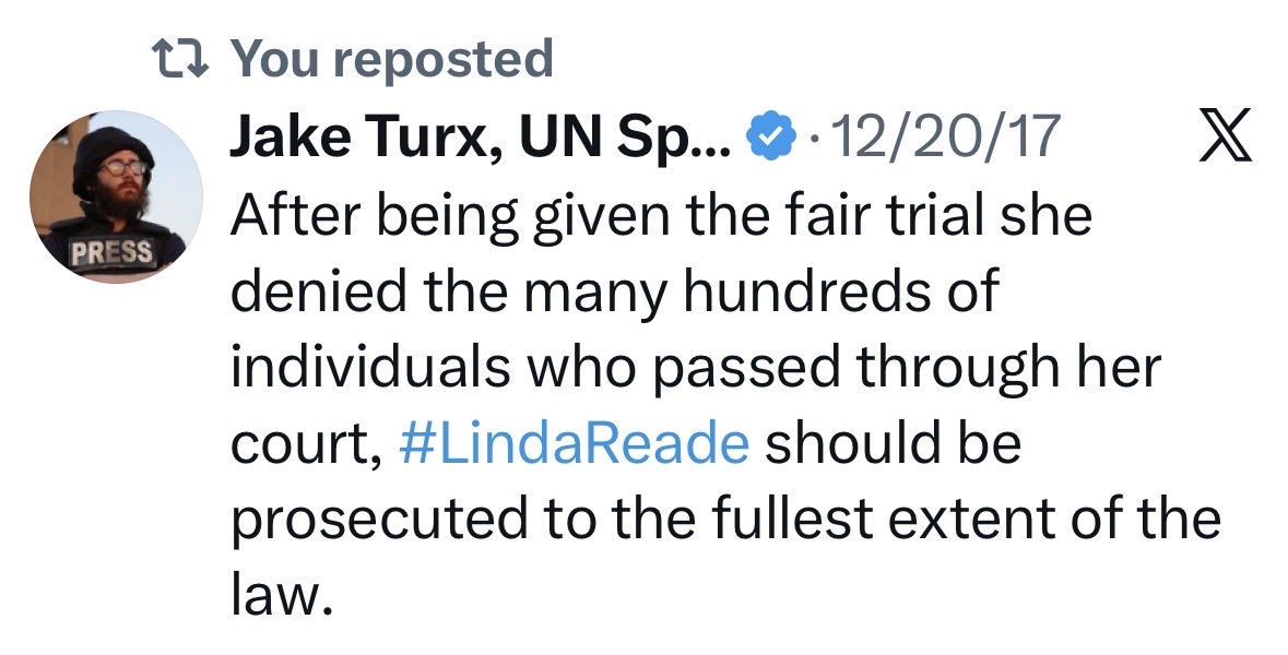 Impeach Judge Linda R. Reade tweet media