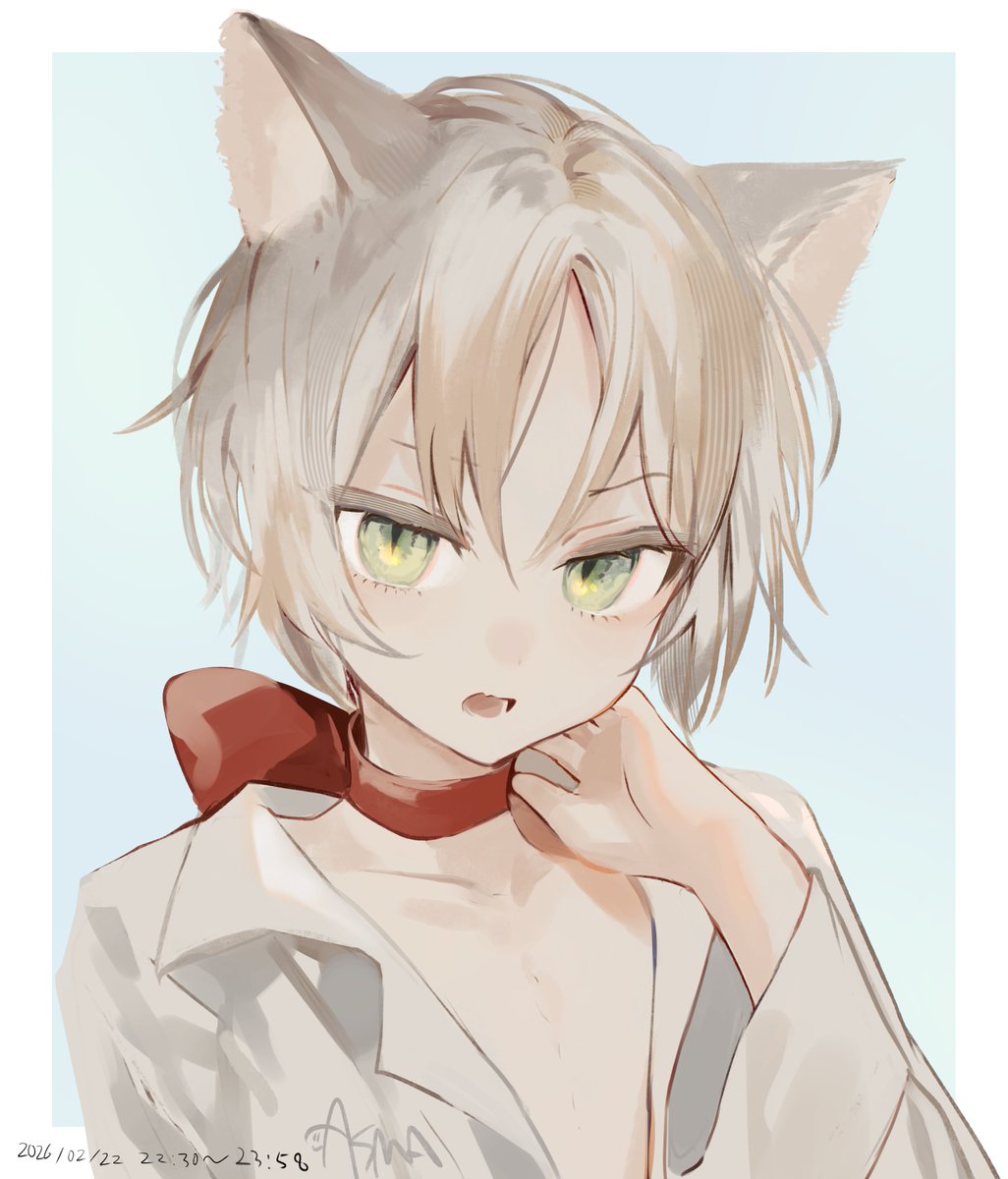 #飛鳥馬ワンドロ奏羽
23日もまあ猫の日で通る　ねこの日