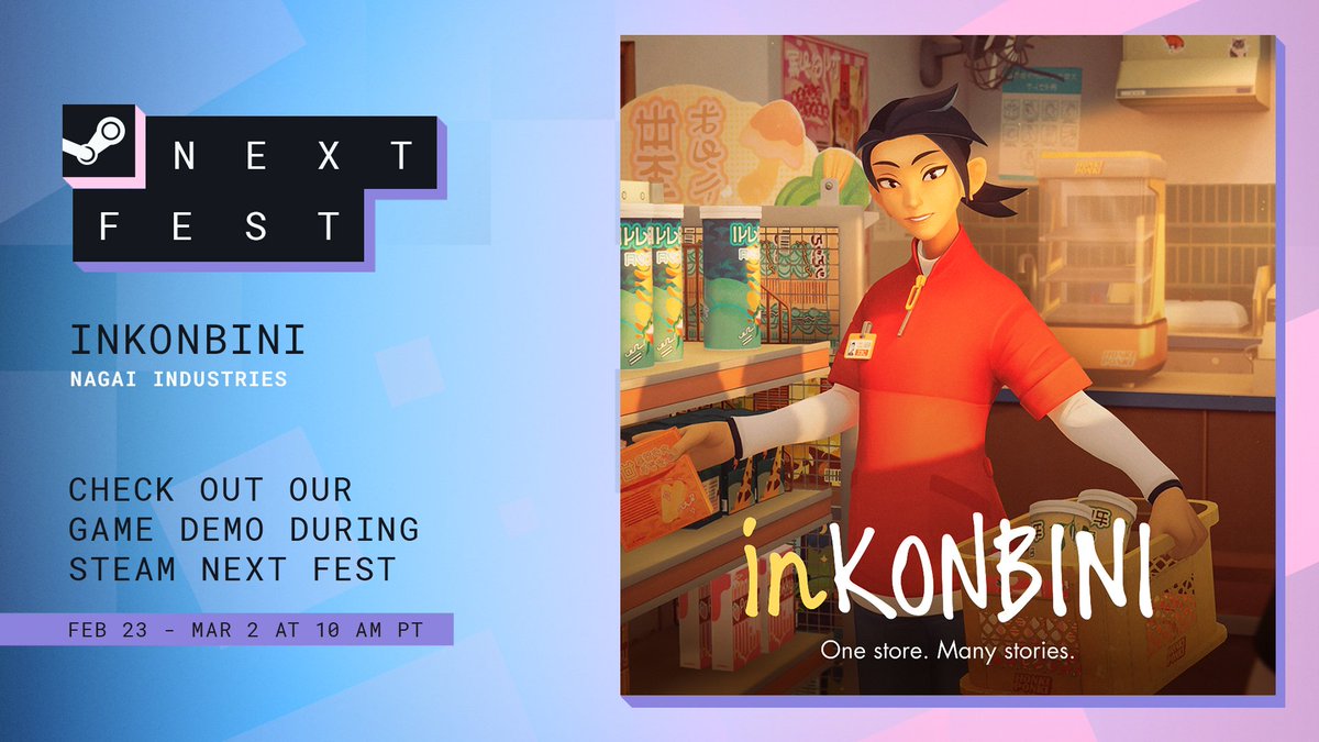 We’re excited to share that inKONBINI will be part of Steam Next Fest! 🏪✨