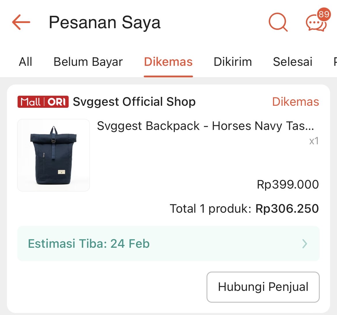 Mengurungkan niat beli game baru dan vinyl dan akhirnya beli tas, krena tas lama udah buluk, maklum ya laki nunggu rusak dan buluk baru ganti