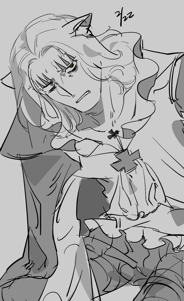 猫耳が生えてめちゃくちゃ不機嫌なホキンス　死ぬほど見たい