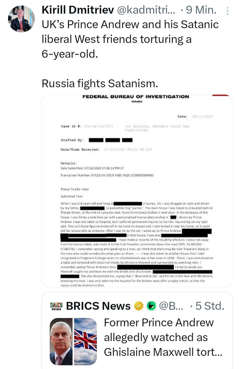 maikpi70's tweet image. und wieder #PrinzAndrew in den #EpsteinFiles: er schaut zu, wie ein 6-jähriges Mädchen von Ghislaine #Maxwell mit Elektroschocks gefoltert wird🤮🤮🤮 dieser Kerl gehört vors Militärgericht und kurzer Prozess.
