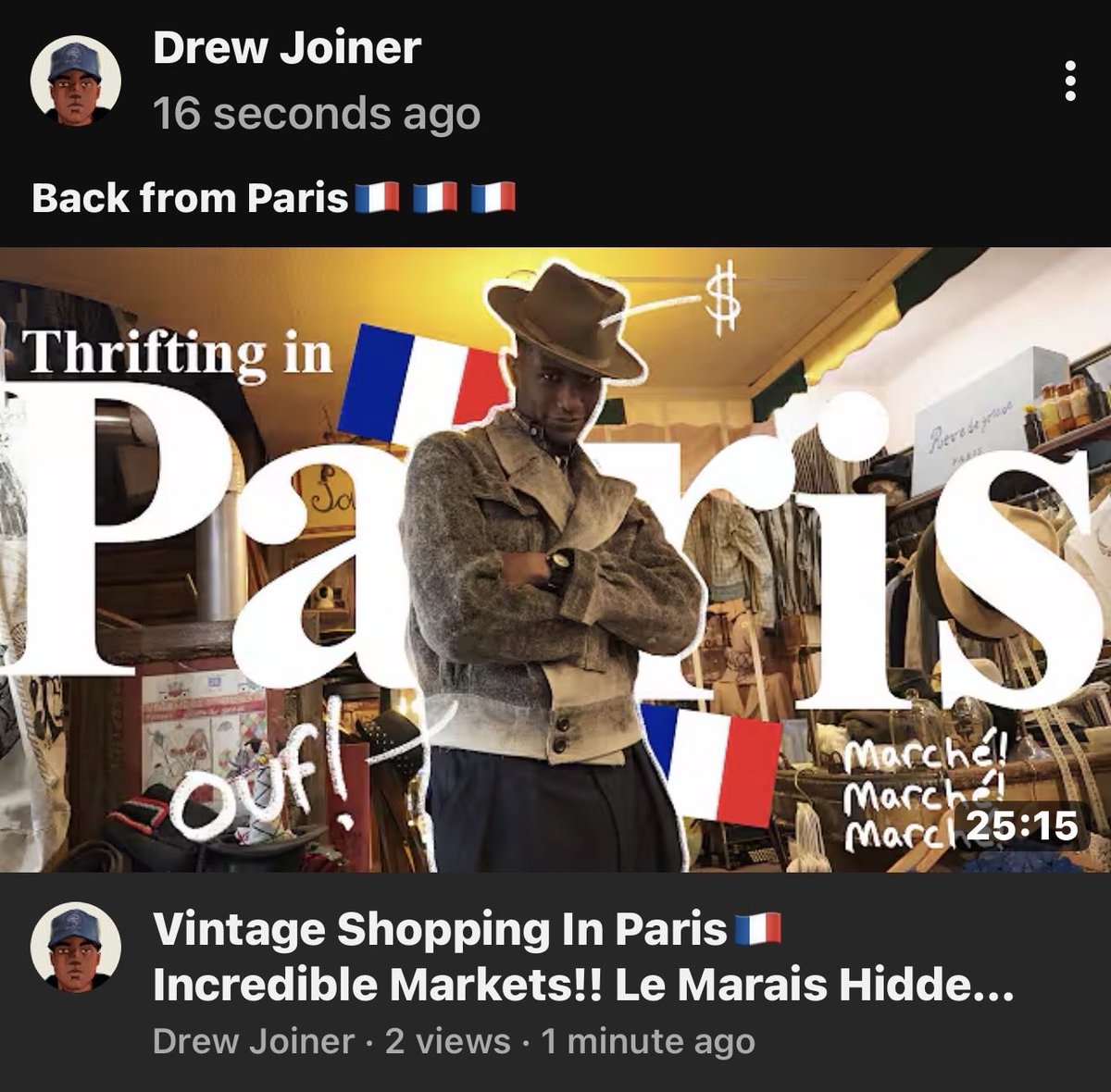 drewejoiner's tweet photo. Vintage Shopping In Paris🇫🇷 Incredible Markets!! Le Marais Hidden Gem, Thanx God I'm a VIP + Pickups

https://t.co/DawZDkz7bv https://t.co/qPI9OP0Yza