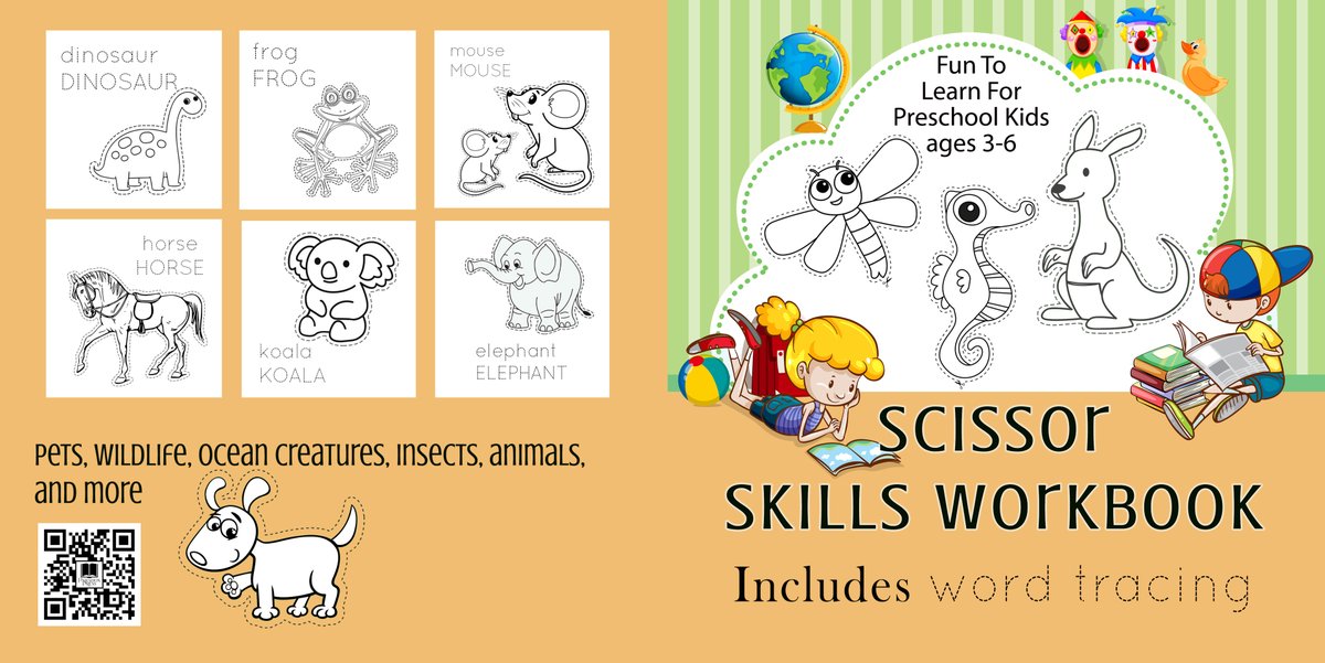 PattiRoberts7's tweet image. Boost creativity and motor skills! ✂️This Coloring &amp;amp; Cutting Practice Book includes 40+ pages of pets, sea creatures, insects &amp;amp; more! Perfect for preschoolers learning to color, write &amp;amp; cut with confidence. #EarlyLearning #FineMotorSkills #KidsEducation amzn.to/46UTvrb