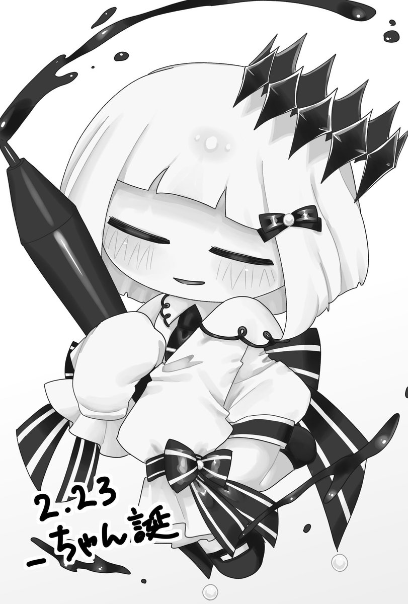 SOusA9Desu4_'s tweet image. #あどらぶるどーるず
#TDM
#マスコット 
実は今日、誕生日なんだよね-_-)🤍🖤