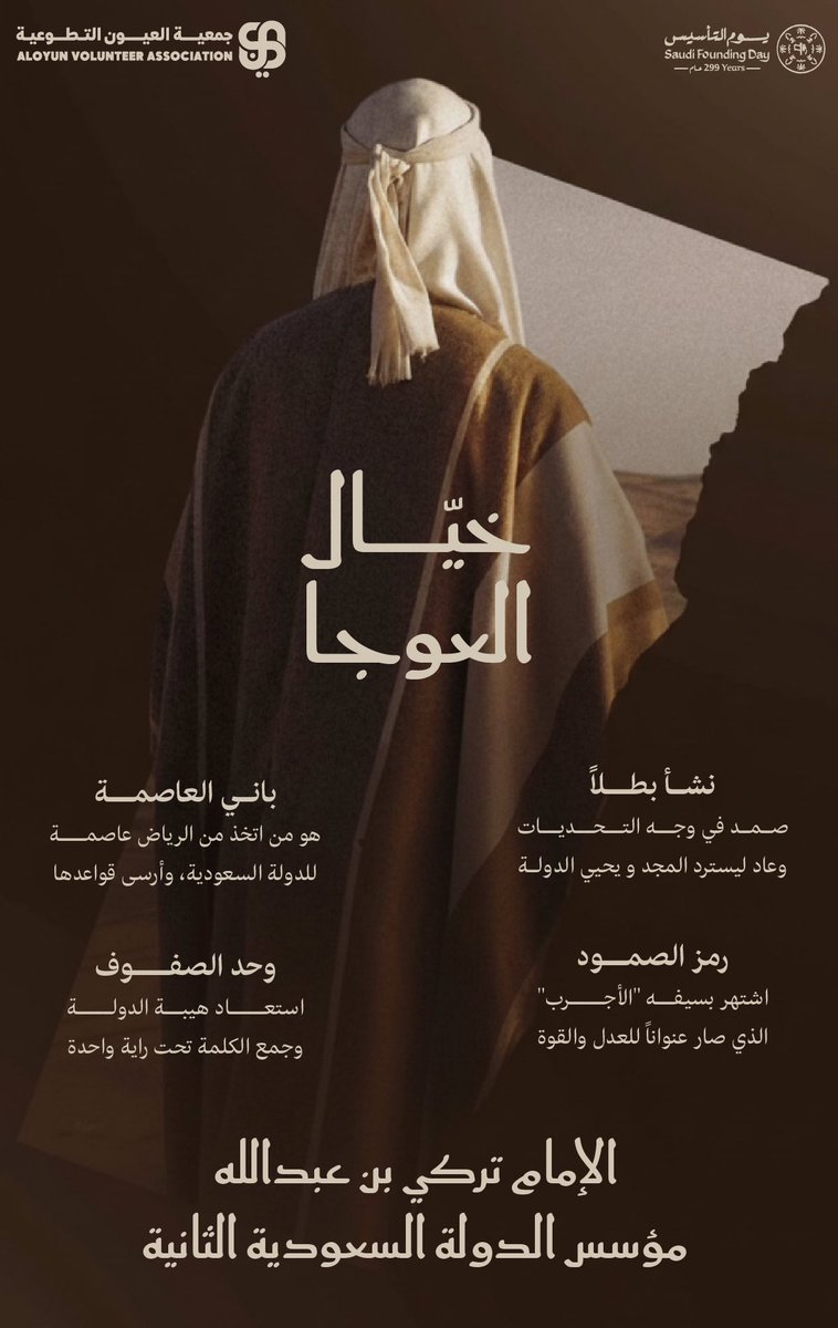 المؤسس : الإمام محمد بن سعود
خيال العوجا : الإمام تركي بن عبدالله

#يوم_التاسيس