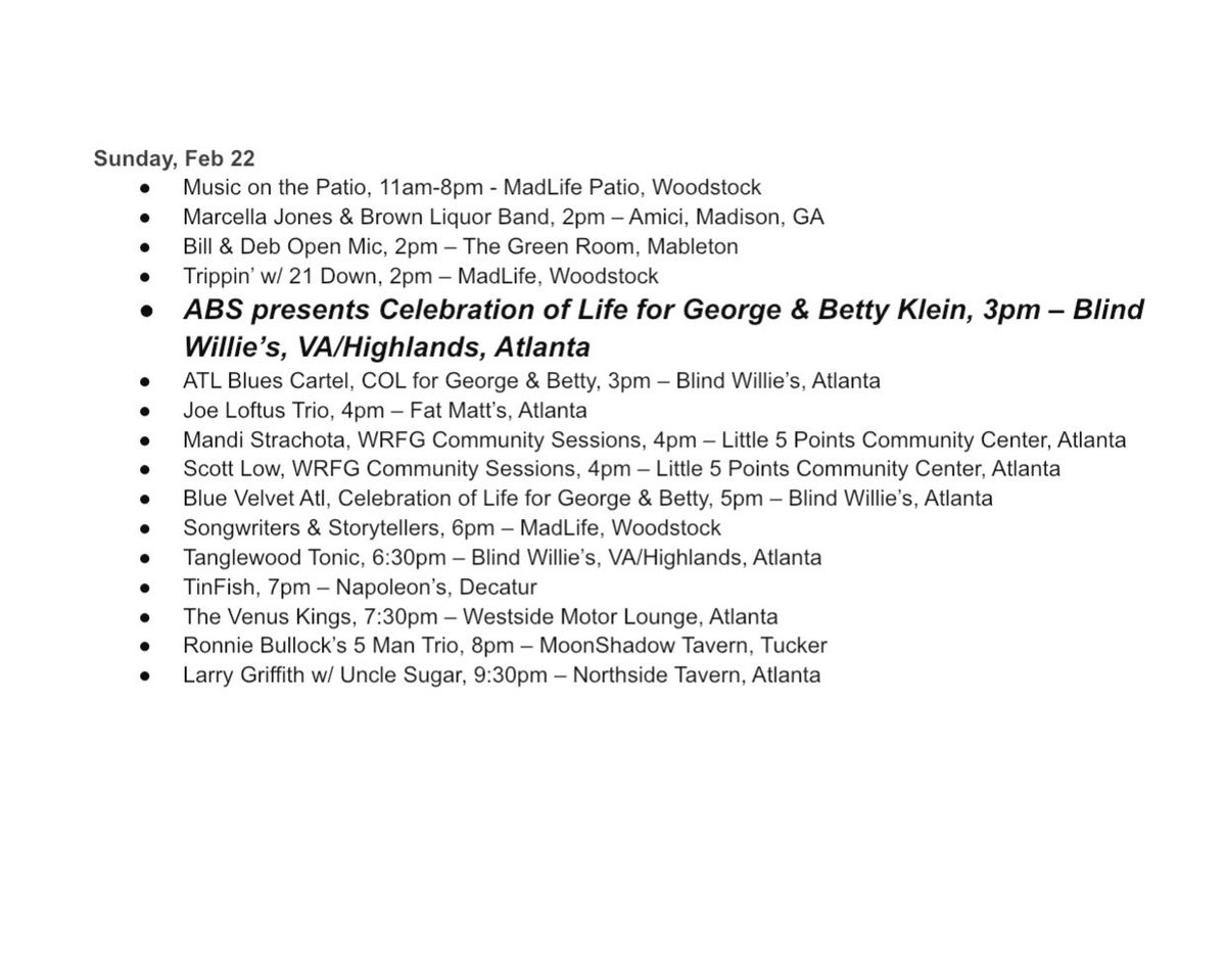 Have a great Sunday ABS!  🎶🎵💙💙🎶🎶 #atlantabluessociety #supportlivemusicvenues #supportliveblues #supportlivebluesvenues #supportlivemusic