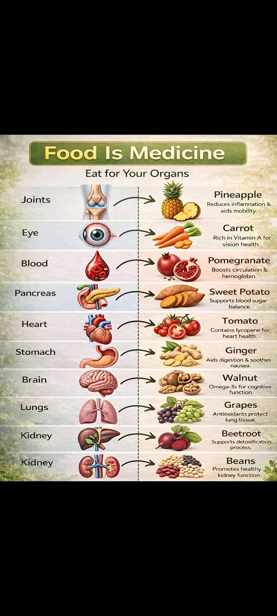 bodyminddaily's tweet photo. What You Eat Can Heal and Protect Your Organs https://t.co/yhEI38TIRe