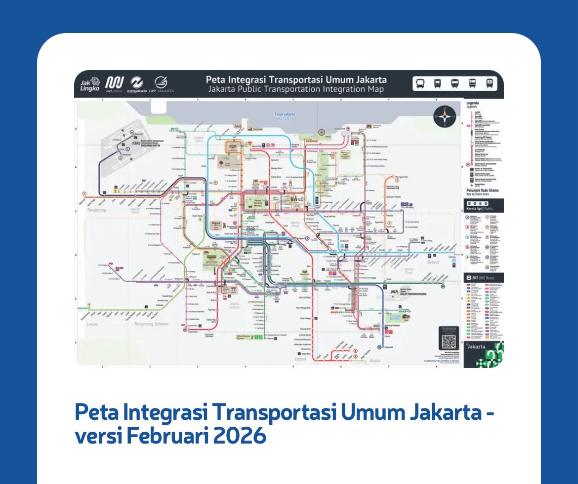 Map Prj Download our latest Jakarta Public Transportation Integrated Maps on: 🔗 ...