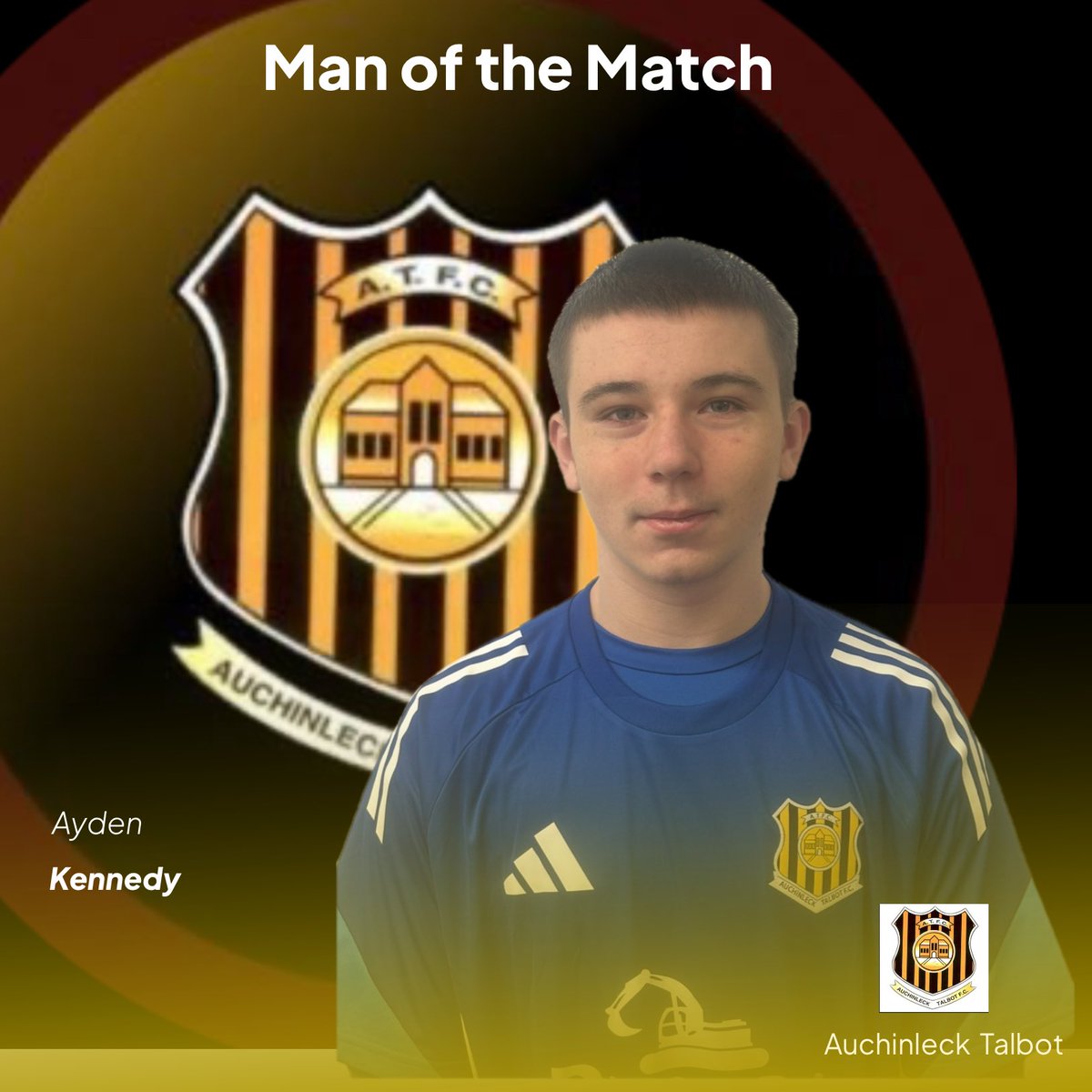 Talbot08s's tweet photo. Today’s  man of the match as voted for by his team mates was Ayden Kennedy

Well done Ayden 🟠⚫️ https://t.co/ZMBio1vLhz