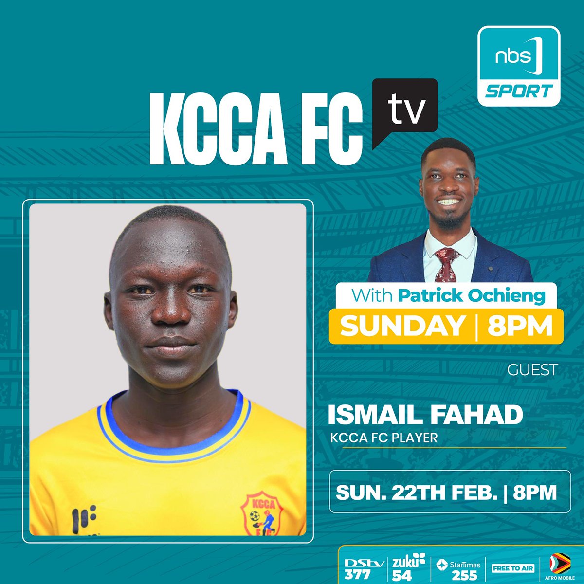 KCCAFC's tweet image. Our academy player Ismail Fahad sat down with @Pato_Official07 to tell his story. Tune in tonight on @KCCAFCTV to watch this plus a lot more, showing exclusively on @NBSportUg.

#KCCAFC #KCCAFCTV