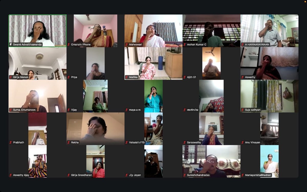 JGDSwamiji's tweet image. The 3-Day Sahaj Samadhi Dhyan Yoga - Online Program, along with the monthly follow-up session for participants who have completed the course, concluded successfully this evening.😊🙏

#ArtofLiving #SahajSamadhi #Effortless #Meditation