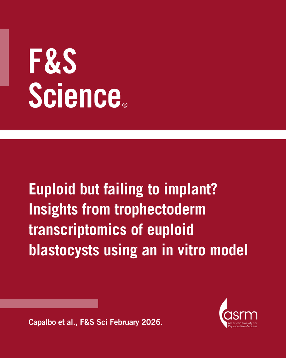 FertStert's tweet photo. 🔴 In F&amp;S Science:

Euploid but failing to implant? Insights from trophectoderm transcriptomics of euploid blastocysts using an in vitro model

Full text 👇
https://t.co/inHpC3hgiw https://t.co/9ZmbXOWBgF