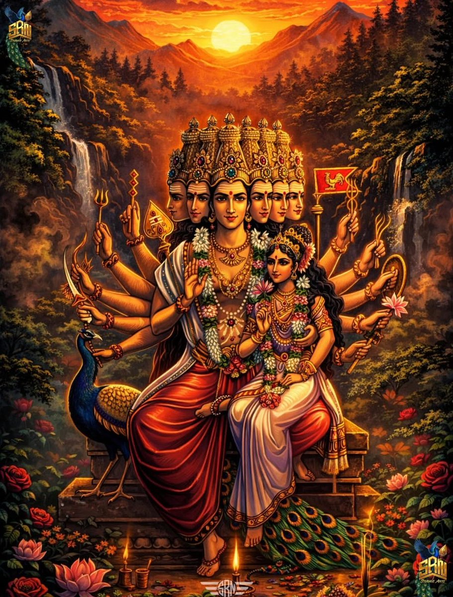 The Vision at Engan

Blind but unwavering in faith, the sculptor once again received Murugan's command to create a third idol, this time at Engan.

Assisted by his devoted daughter, he began carving in darkness, guided only by touch &amp; divine intuition.

As he worked, shaping the