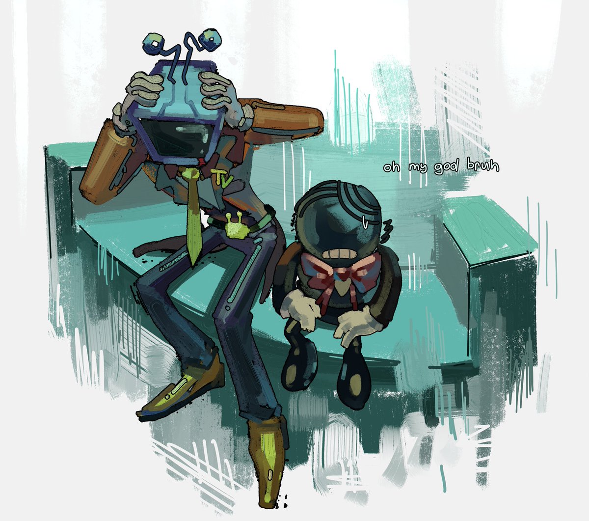 These guys #deltarune #tenna #battat