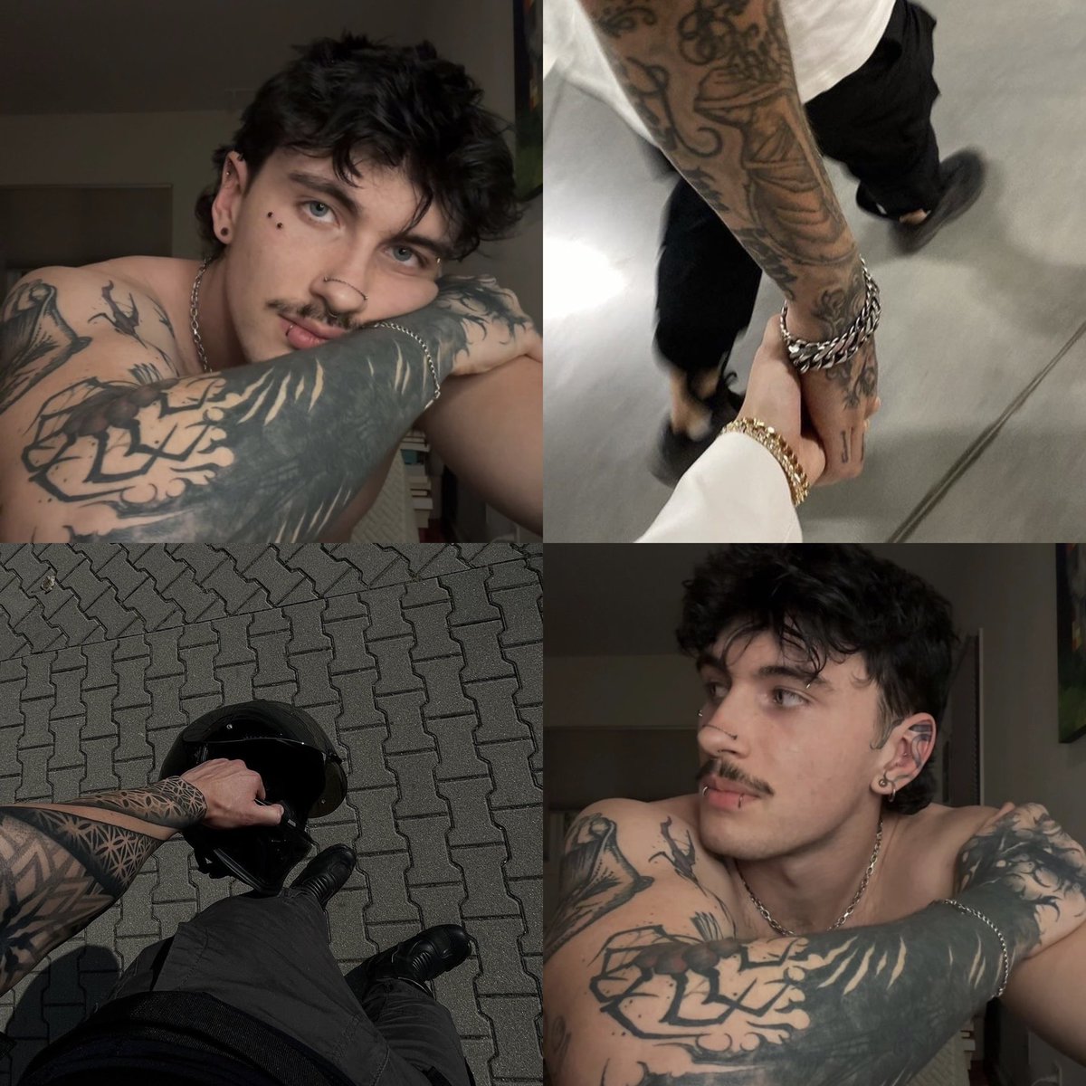 🤑 Herdeiro (Rebelde) Bilionário 
🖤 Tatuado
🛐 Rendido
🫦 Ranzinza
✨ Odeia todos menos ela

“— No que você está pensando? 
— Em como eu tenho sorte!
— Sorte de quê?
— De ter você.”

📚 Tudo Me Leva até Você - Bruna Pallazzo