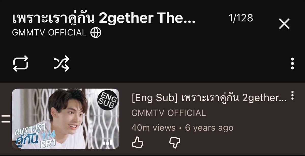 maswettiemtw's tweet photo. ทานโทษนะคะ .. เพิ่งเห็นว่ายอดวิว EP.1 (1/4) 40M แล้ว 🥹 https://t.co/t0lBoJkoGX