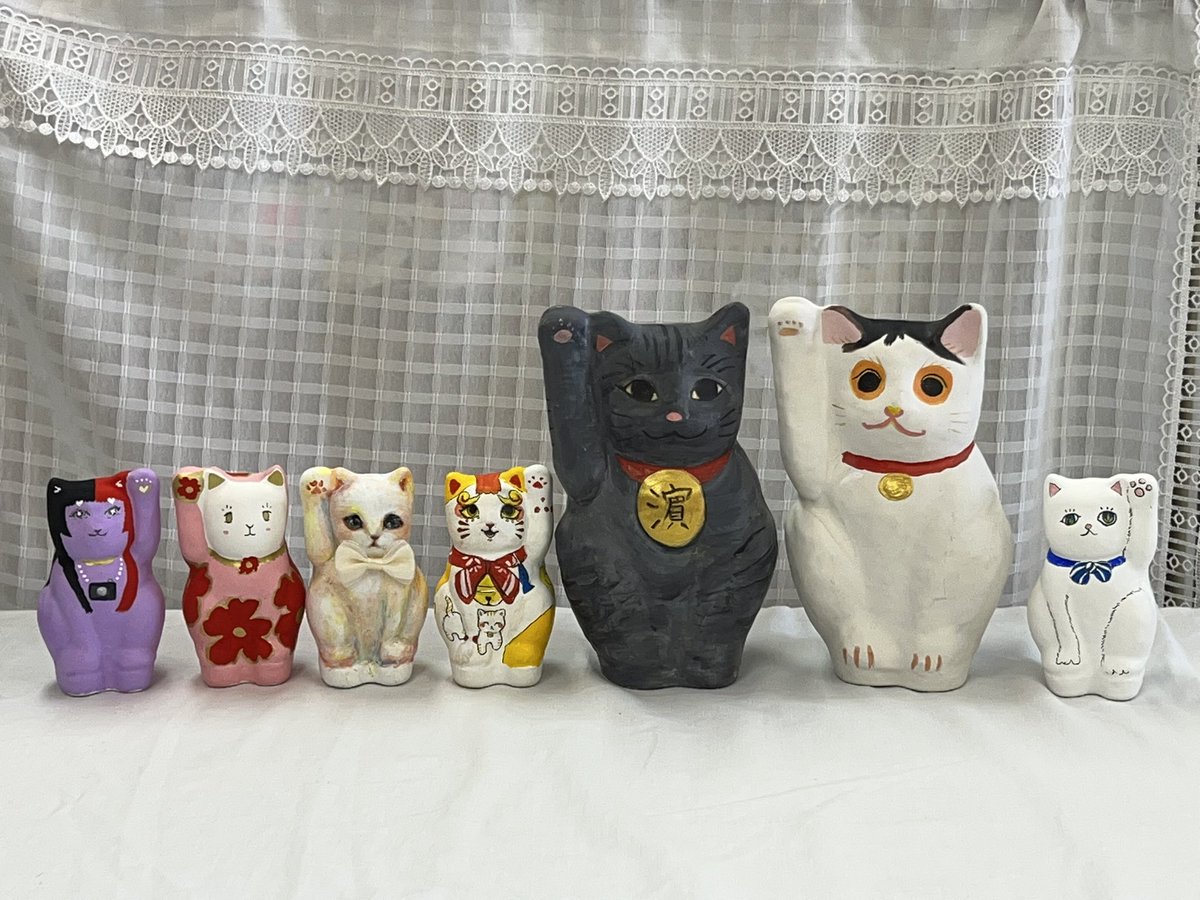 whataにゃんだふるworld18 無事終了！ 招き猫絵付けコーナー楽しかった