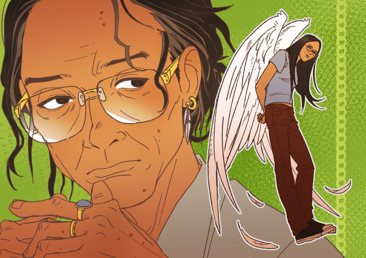 [OC] angel on my shoulder...?! #artidn