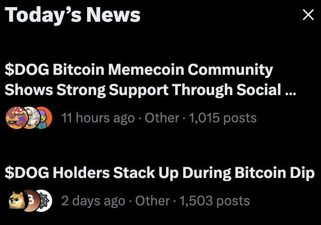 $DOG DOMINATING TODAY'S NEWS