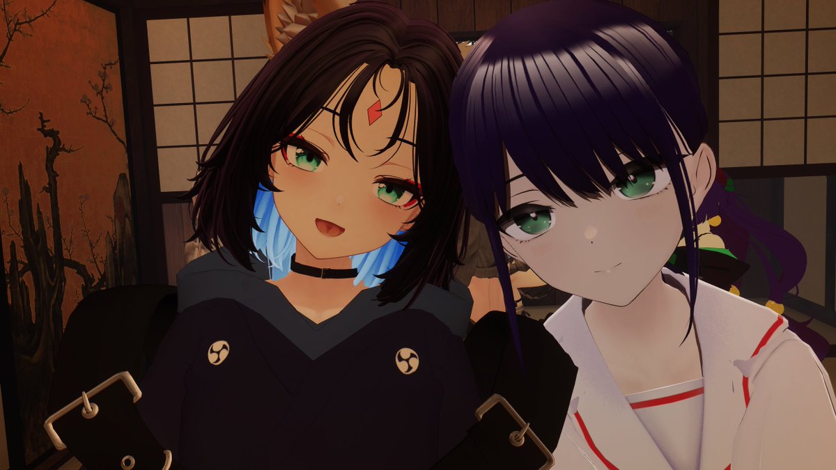 いろPと彩葉。
おやすみなさい。