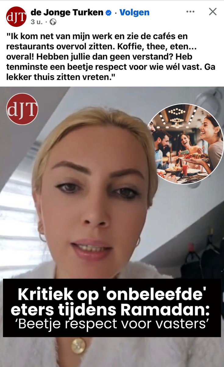 Het wordt met de dag gestoorder in dit land. 😠

Lekker opflikkeren met je #Ramadan