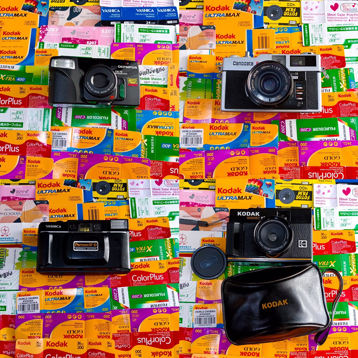 Seecatfilms's tweet photo. กล้องฟิล์ม4ตัวพร้อมส่ง รวมส่ง/นัดรับbtsแพรกษา
1. Olympus oz 70 panorama zoom 1850฿
2. Canon canodate e 1850฿
3. Yashica partner af-d 1550฿
4. Kodak signet s35 1650฿ 

#กล้องฟิล์ม #กล้องฟิล์มมือสอง #กล้องฟิล์มราคาถูก #กล้องฟิล์มคอมแพค #ฟิล์ม https://t.co/Pw4oMjA0U9