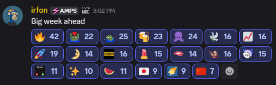 Got this from <a href="/irfonwatkins/">irfon.eth</a> in the <a href="/dovuofficial/">DOVU</a> discord: 

"Big week ahead"

Pure teaser energy from the man himself. Feels like we're on the edge of something major. 👀 

First batch of VCH carbon credits finally minting? or is it <a href="/krakenfx/">Kraken</a> listing? Or something else? 🤔