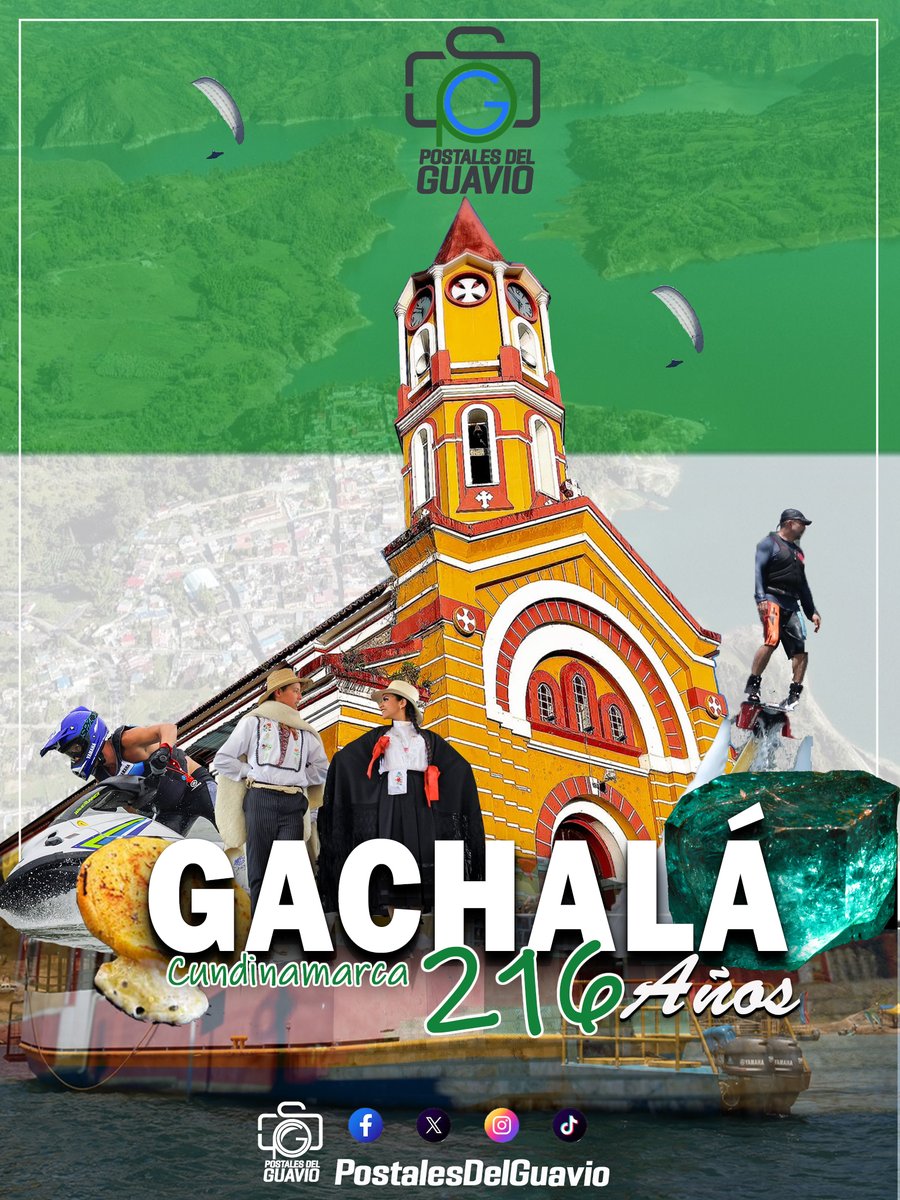 Hoy 22 de Febrero felicitamos a la capital hidroeléctrica de Colombia, al municipio de #Gachalá, en su aniversario número 216 de su fundación.
#Gachalá216Años 📷 #Gachalá #Cundinamarca #Guavio #PostalesDelGuavio #PostalesDeMiPueblo #Pueblos
