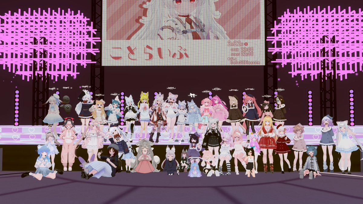 2/22 #CafeS2Blossom ことらいぶ 1曲ペアで踊りました！ ことーりの