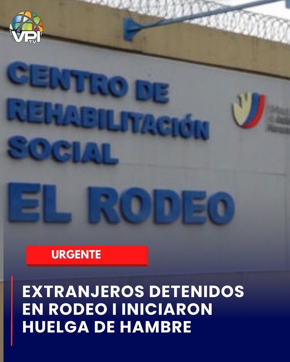 #URGENTE | Familiares de presos políticos denunciaron que todos los extranjeros detenidos por el régimen madurista en el centro penitenciario Rodeo I se encuentran en “huelga de hambre”, entre ellos el gendarme argentino Nahuel Gallo. 

En total, son 213 los privados de libertad
