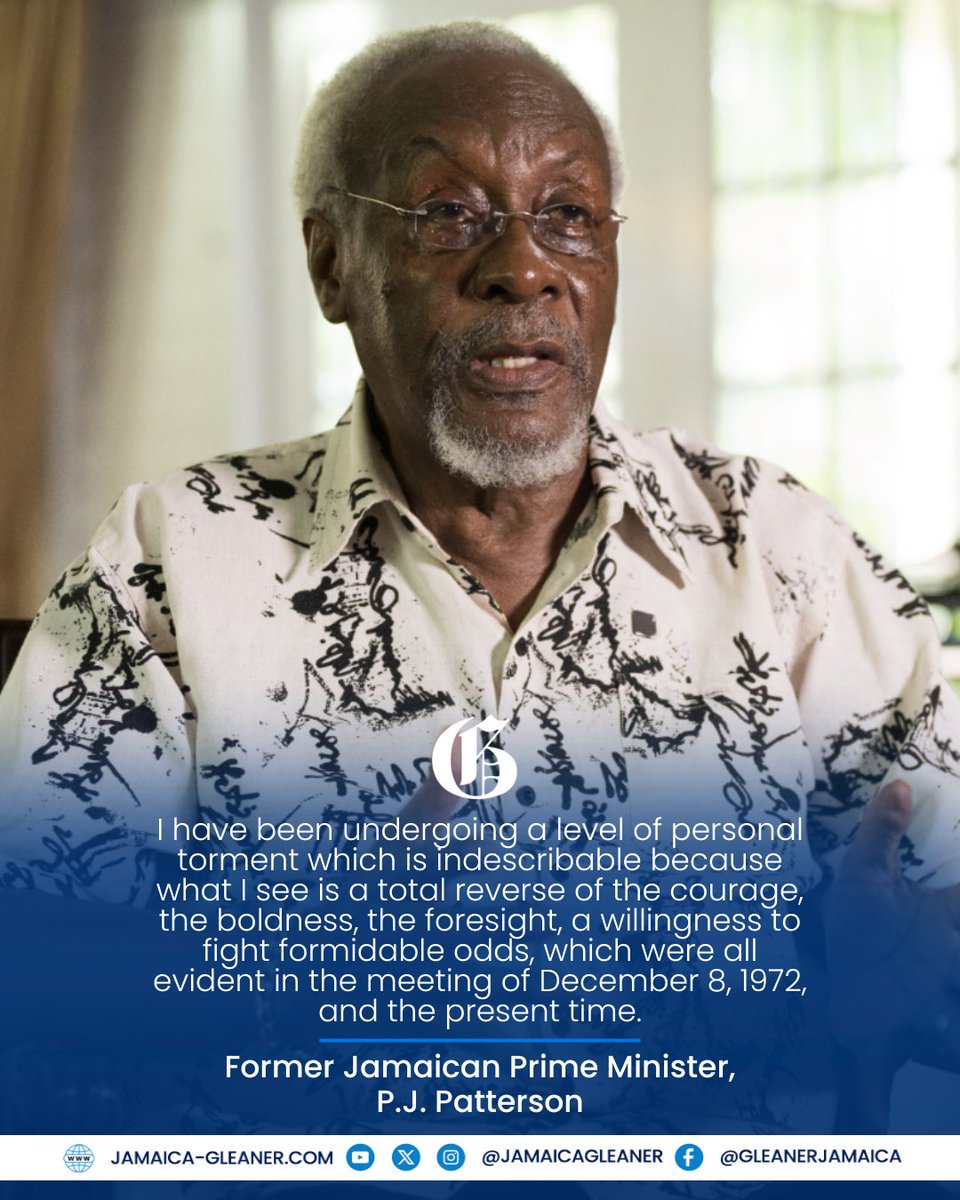 JamaicaGleaner's tweet photo. Former Jamaican Prime Minister P.J. Patterson has expressed his “indescribable” personal torment over the deepening political and humanitarian crisis in Cuba.

Read more: https://t.co/yiDAQ96P0I #GLNRToday https://t.co/g2sFGd2TfD