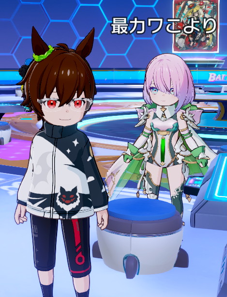 ロビー大会で白衣こより（本人）に遭遇
CRカップで見た名前だな～って思ったら称号がもろだった