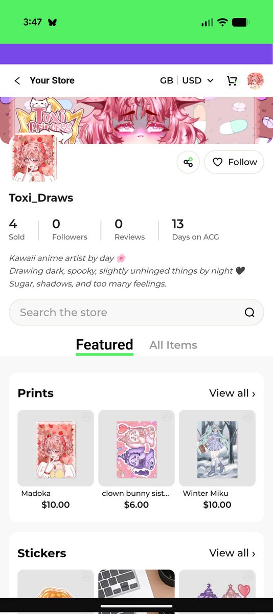 Toxic_Princess3's tweet photo. Want some cute stickers!? Keychains!?prints!? Go check me out on ACGGOODS!!!! Toxi_Draws🫶

#merch #art #artist #gameart #cute #onlineshop #supportsmallartists https://t.co/boaMFPTY8G