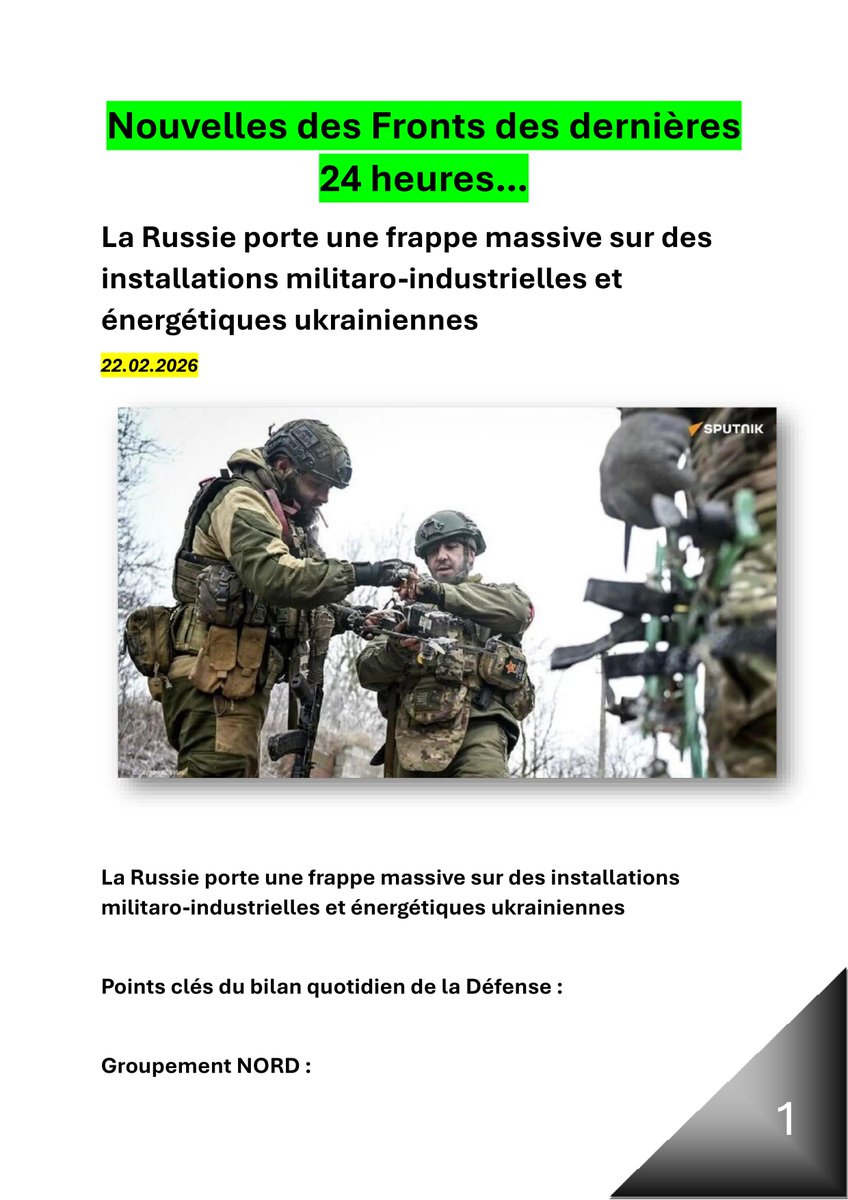 PeterMu63807754's tweet photo. Nouvelles des Fronts des dernières 24 heures…
Ce que les sponsors occidentaux de Kiev et leurs médias ne disent pas... https://t.co/f4s1WeT73F