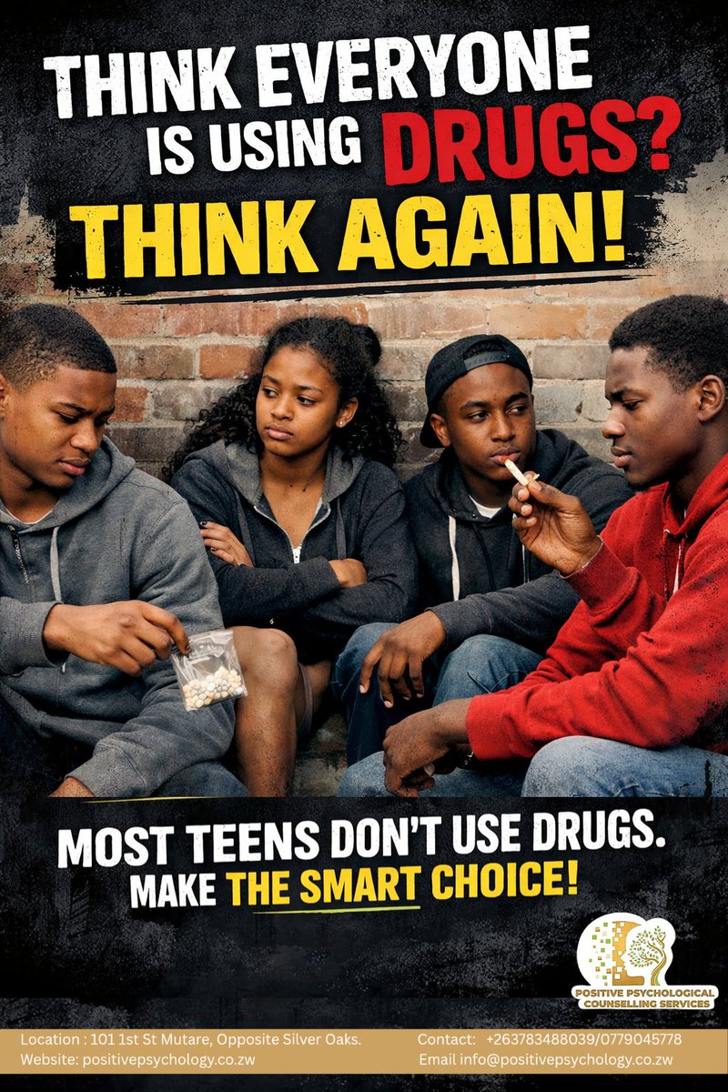 Think everyone is using drugs? THINK AGAIN! Most teens don’t use drugs. Make the smart choice! 💪🚫 

#DrugPrevention #TeenChoices #SmartDecisions #PositivePsychology #StayDrugFree #YouthEmpowerment #HealthyChoices #ThinkAgain #DrugAwareness