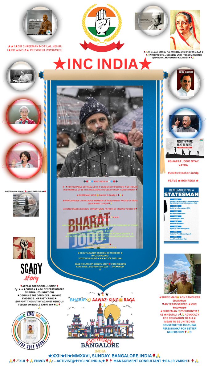 rajeducator8's tweet photo. #WishXVibe🌹🙏@RoyalFamily @SoniaGandhi_FC @RahulGandhi @priyankagandhi @irobertvadra @IYC @INCIndia @POTUS46Archive  @CMOMaharashtra @CMofKarnataka @CMODelhi @DarthPutinKGB @ShriAyodhya_ 
@Google @X @LinkedIn @harimenon_bb @SECPartner_JJM @reliancejio @YouTube @PostMortemRDT https://t.co/0cWd0J7bIf