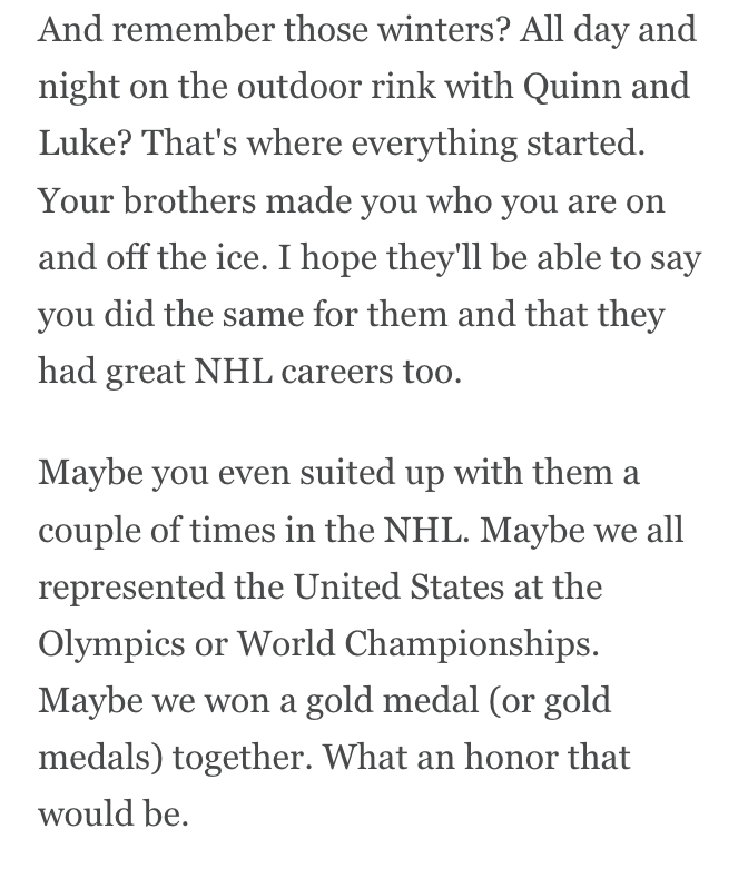 When I was at ESPN, I was asked to have Jack Hughes write a letter to his future self during his draft year. This passage stands out today... espn.com/nhl/story/_/id…