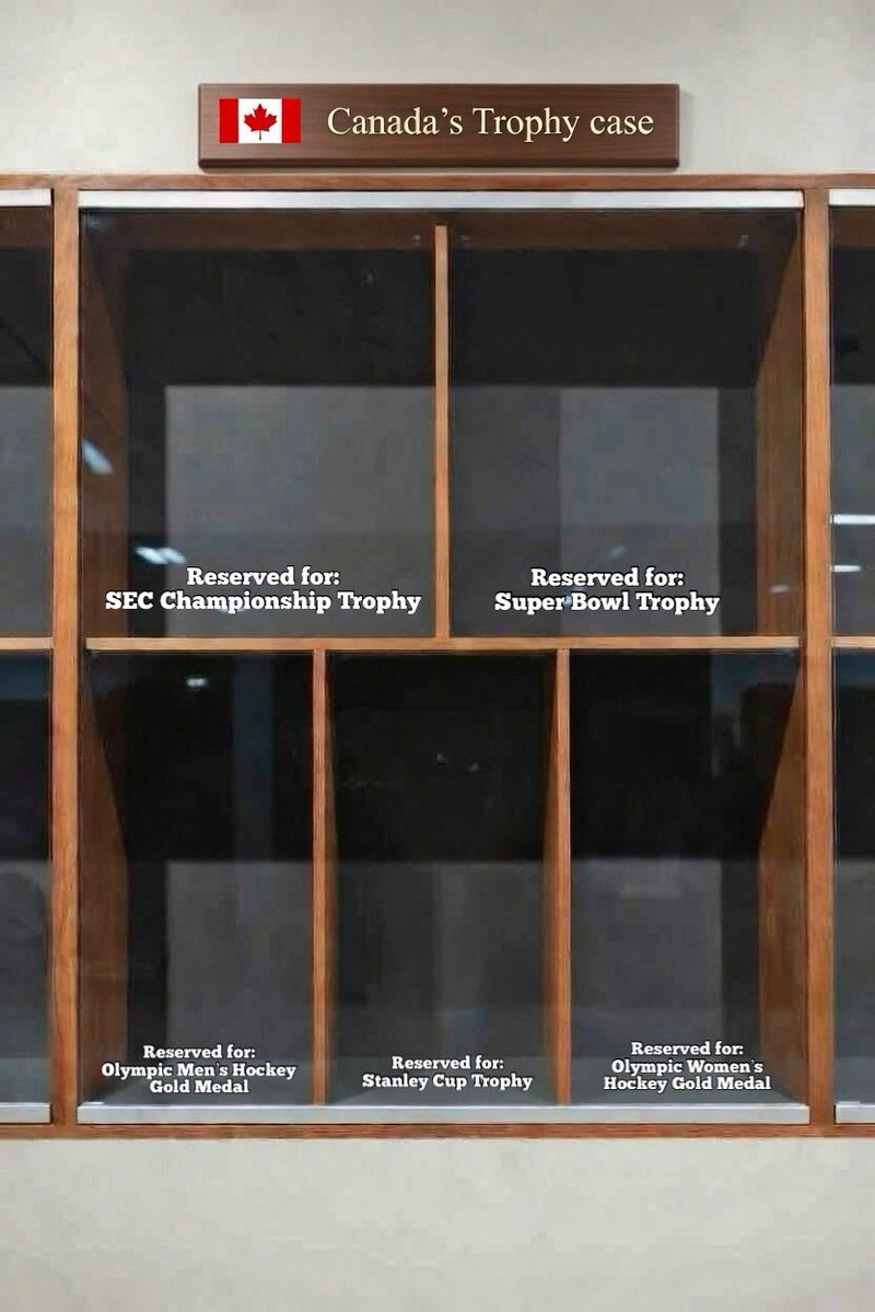CollegeFBonX's tweet photo. Canada’s trophy room is looking extra lonely today https://t.co/yZALWSvNRv