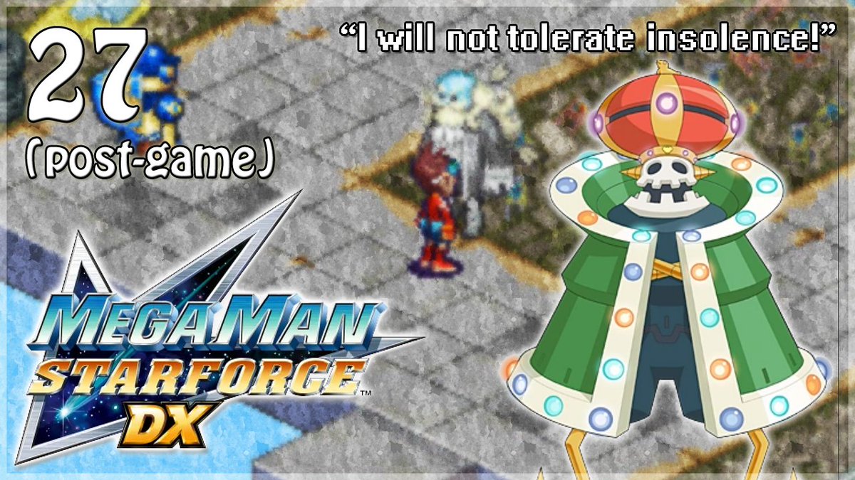 We begin the post-game in Mega Man Star Force DX by beating up Crown  Thunder! Then we tackle ALL the side missions, starting from the Echo  Ridge ones!  youtu.be/584AUQ8CSuE